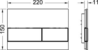 TECE Панель смыва TECEsquare 9240800